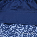 Geborduurde strandshorts van 100% polyester